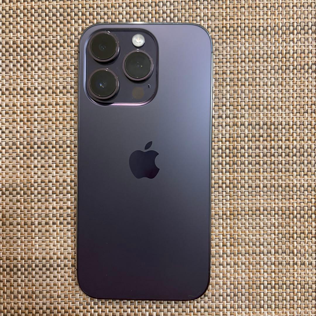 【美品】iPhone14Pro 256GB ディープパープル SIMフリー