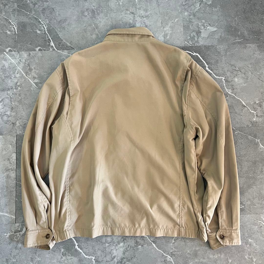 90s ラルフローレン スイングトップ ベージュ メンズ　古着　アメカジ