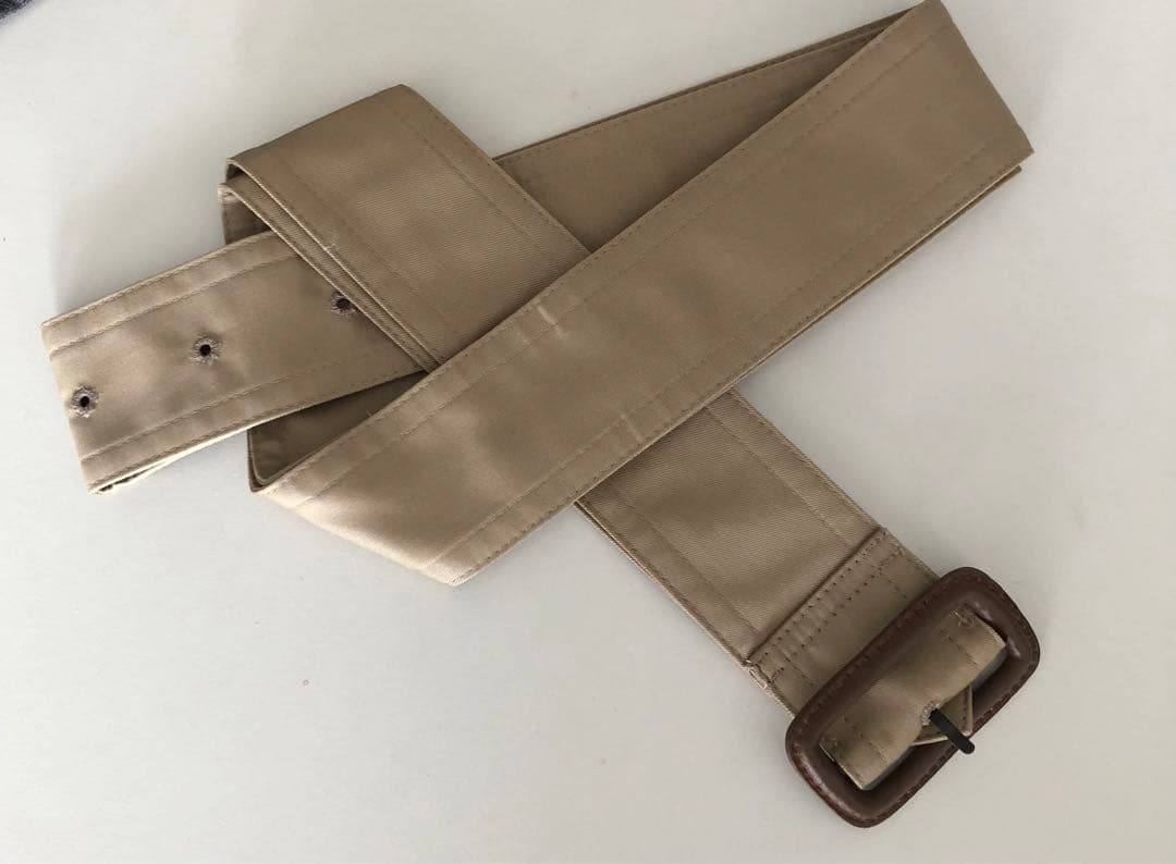 【タグ付き未使用】23区　コットンポリエステルギャバジン ロングトレンチコート