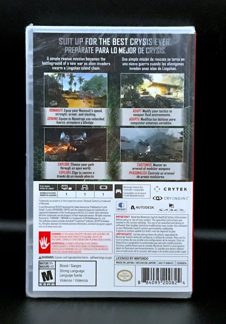 Crysis Remastered クライシス Switch 新品未開封
