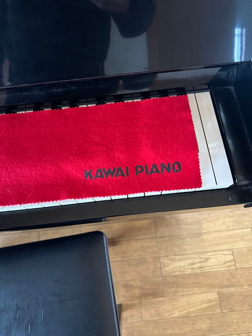 KAWAI アップライトピアノ 黒 椅子付き