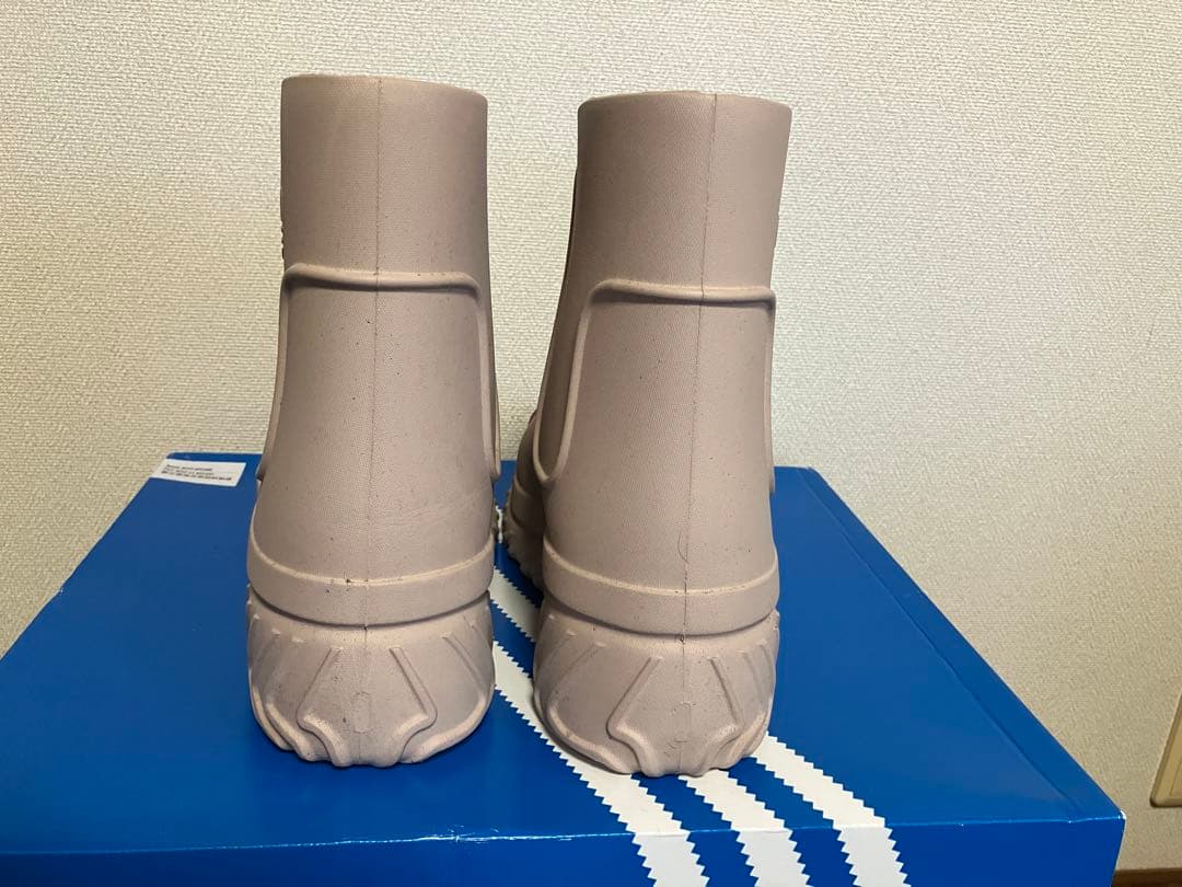 ADIDAS アディダス　ブーツ　長靴　レインブーツ　ベージュ 7 25.5