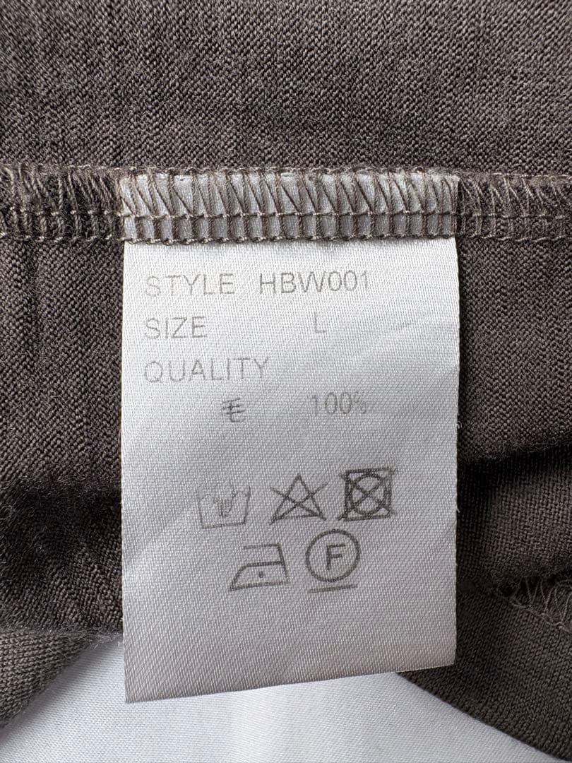 MBハイエンド尾州ウールTシャツ ルーズフィットモデル