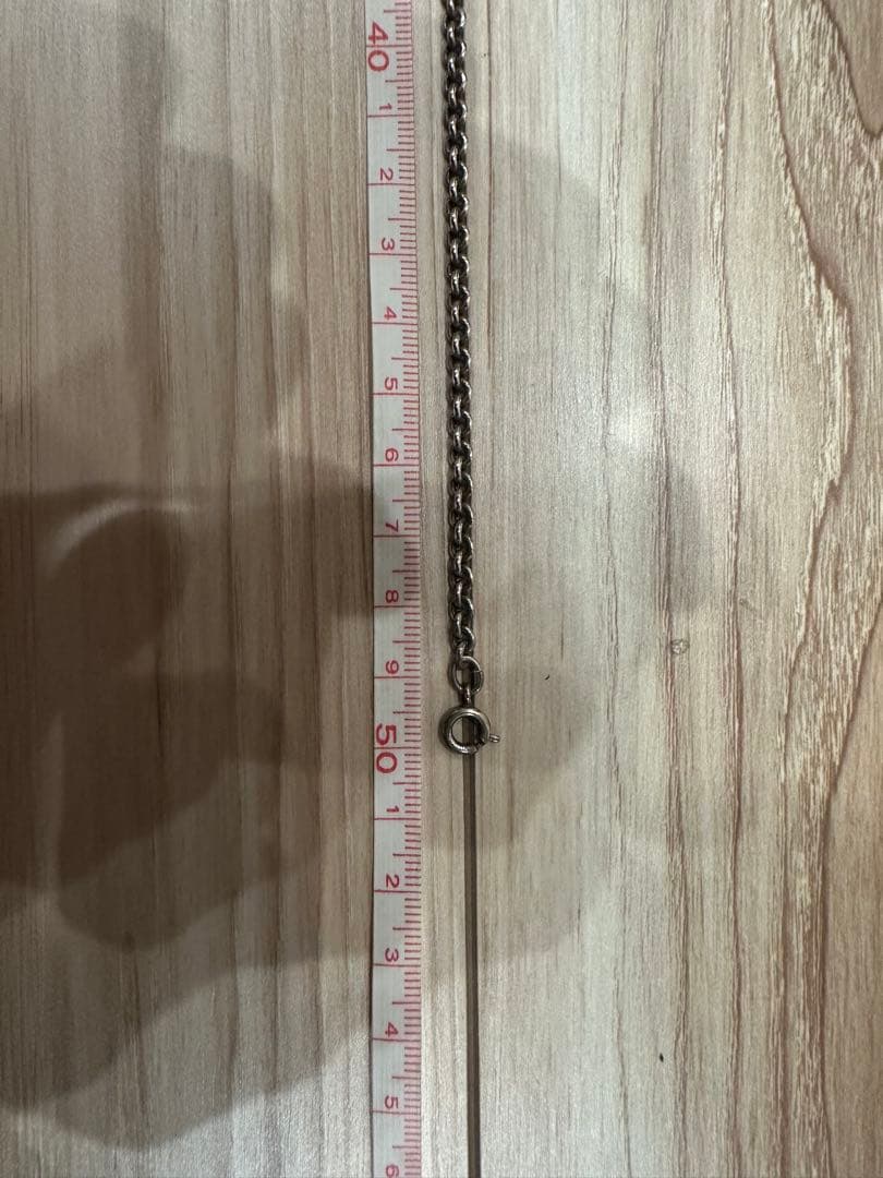 クロスとリングのネックレス 約50cm