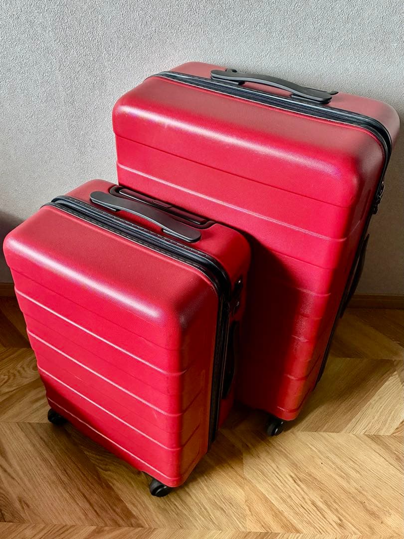 無印良品 MUJI 赤 キャリーケース 60L 33L