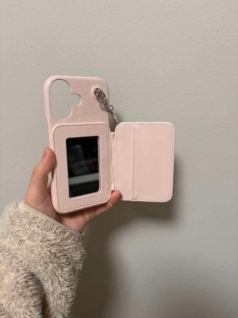 ピンク キルティング iPhoneケース