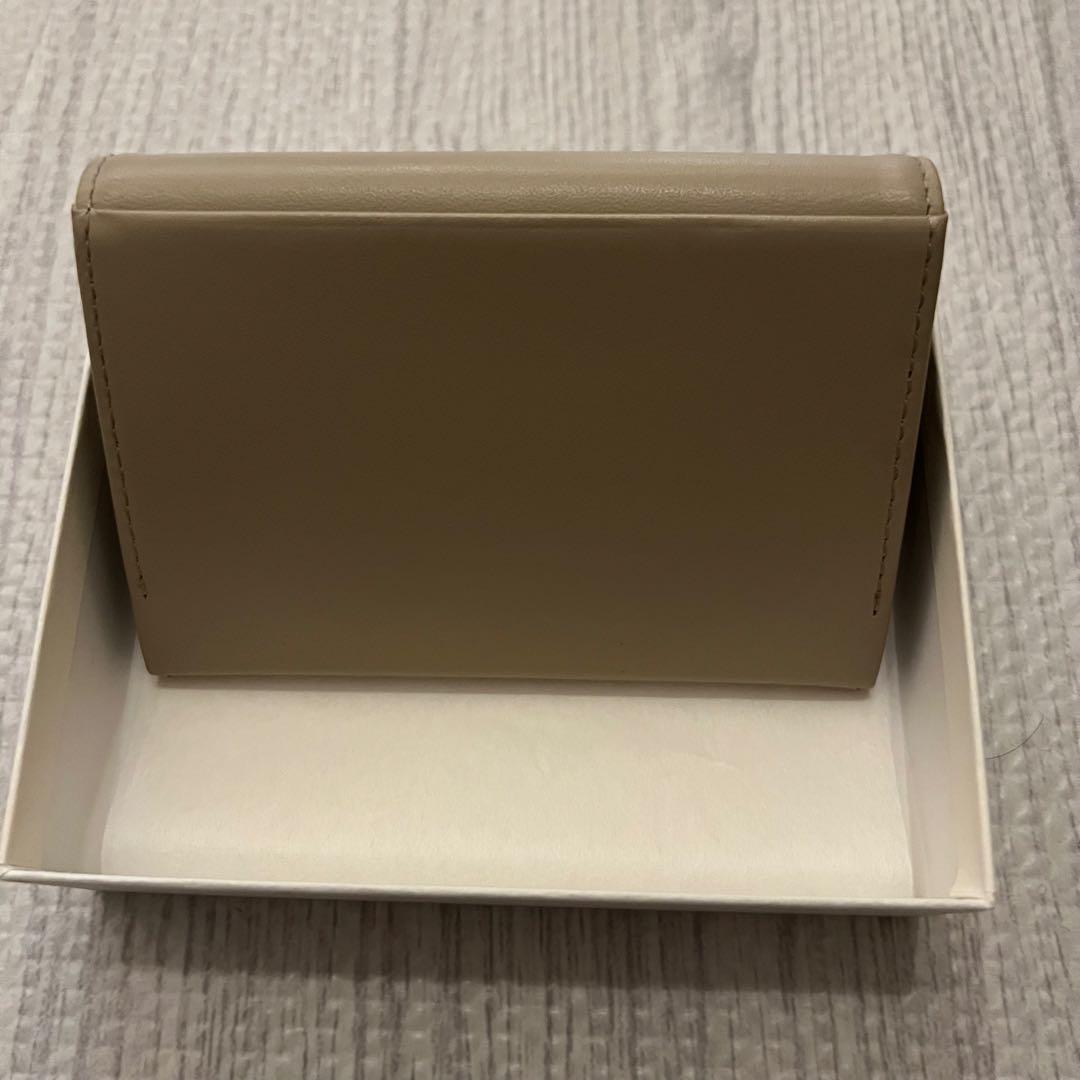 【美品】アニエスベー カードケース 名刺入れ ベージュ 箱あり