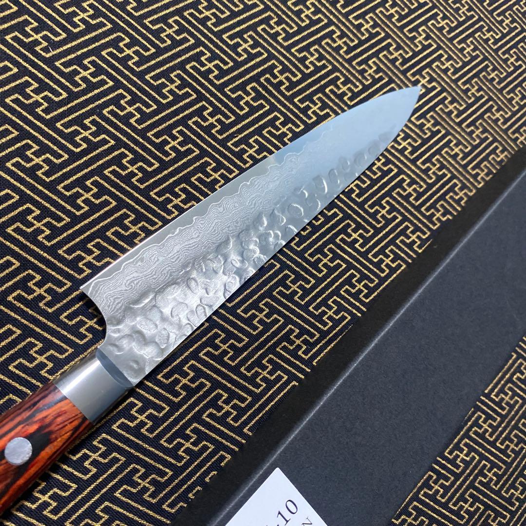 堺 孝行 33層 槌目 ダマスカス VG10 ペティナイフ 150mm