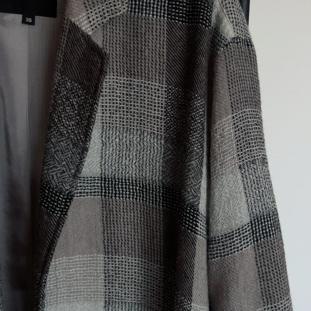 pas de calais パドカレ 未着用 チェックライトアウターコート