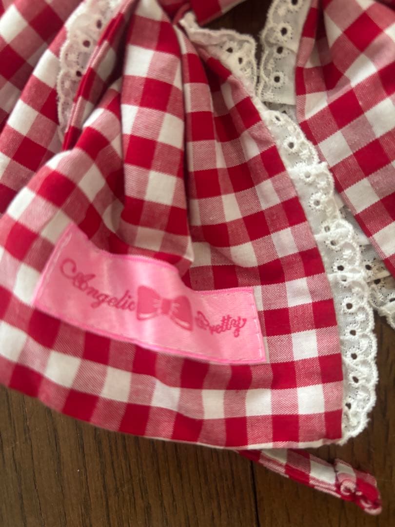 Angelic Pretty チェルシーギンガムカチューシャ 赤