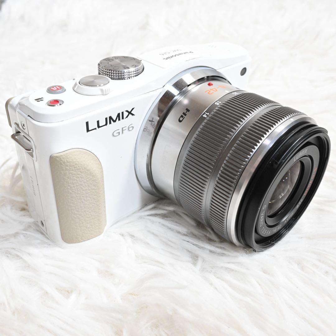 美品 Panasonic LUMIX DMC-GF6W カメラ ダブルズーム