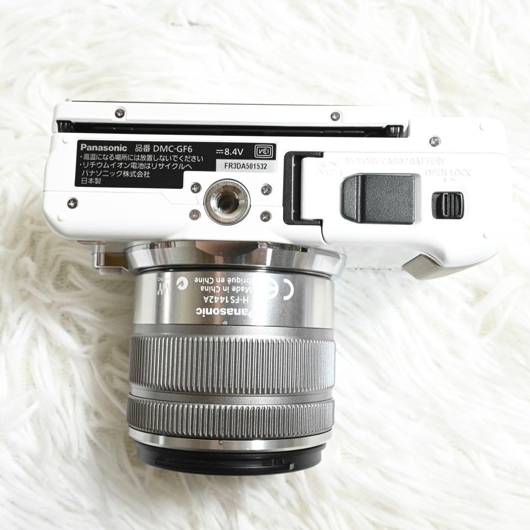 美品 Panasonic LUMIX DMC-GF6W カメラ ダブルズーム