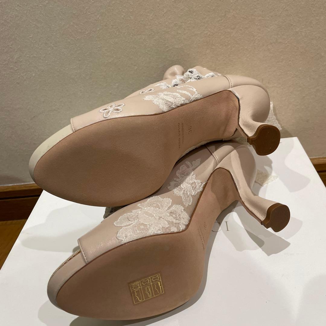 【新品未使用】NINA RICCIレースオープントゥサンダル