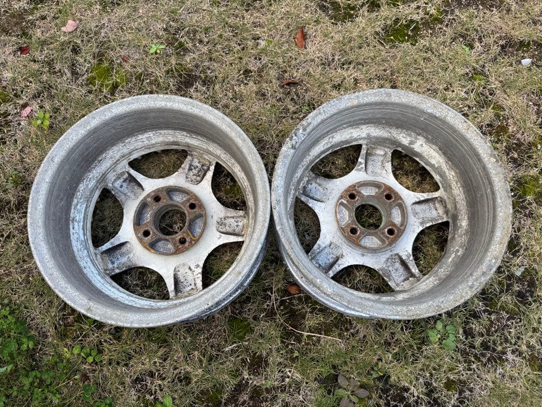 白ADVAN ART 14インチ　6j ＋38 PCD100 4H 2本　日本製