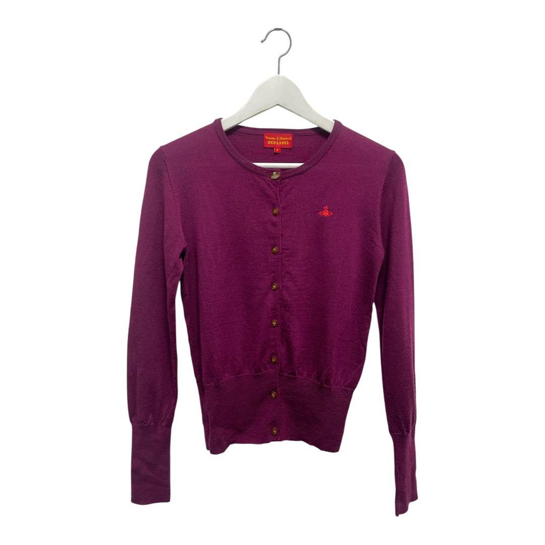 【美品】 Vivienne Westwood ウール カーディガン 赤 RED