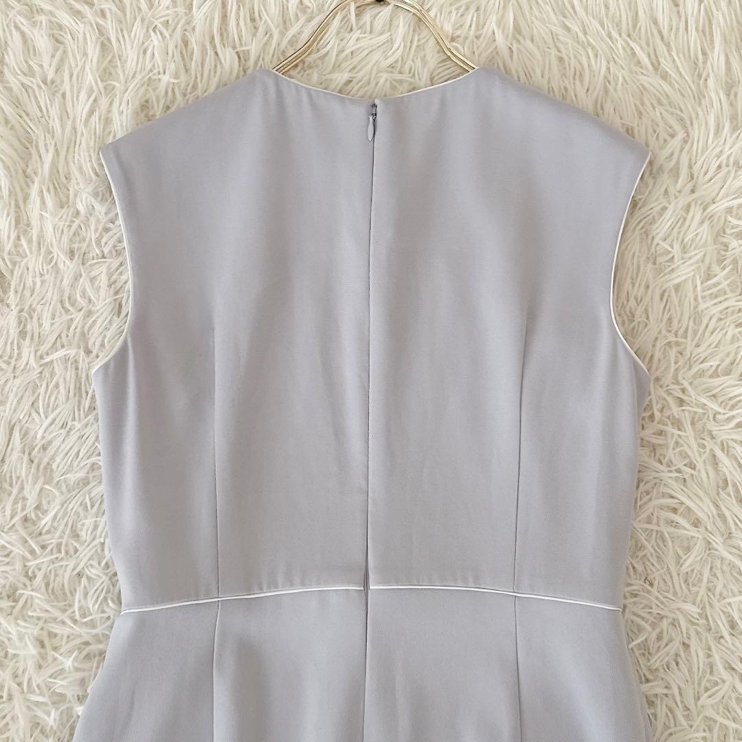 美品 BEIGE, ベイジ✨CINDY クルーネックドレス ライトグレー 2