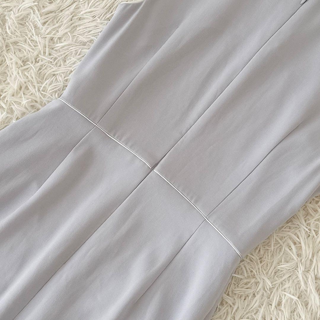 美品 BEIGE, ベイジ✨CINDY クルーネックドレス ライトグレー 2