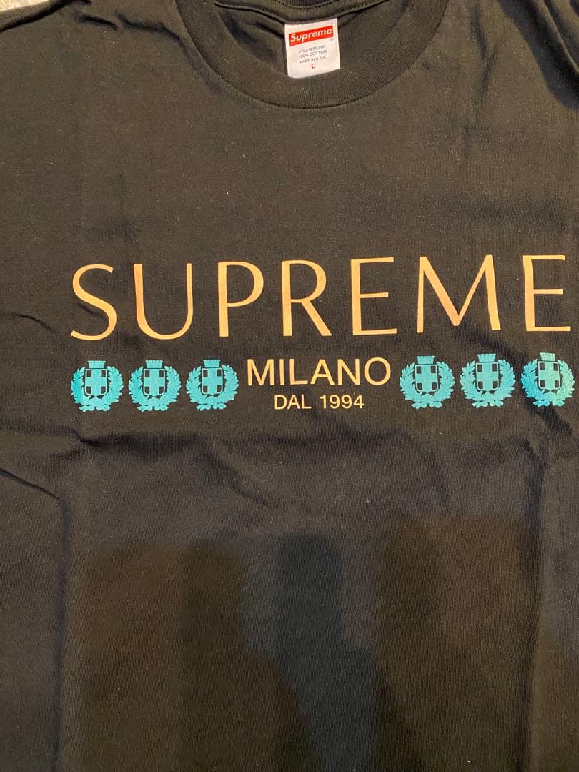 Supreme 2021年SSブラック Tシャツ Lサイズ　新品未使用