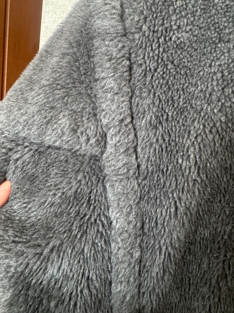 美品 Max Mara テディコート グレー Sサイズ ロングコート 高級ウール