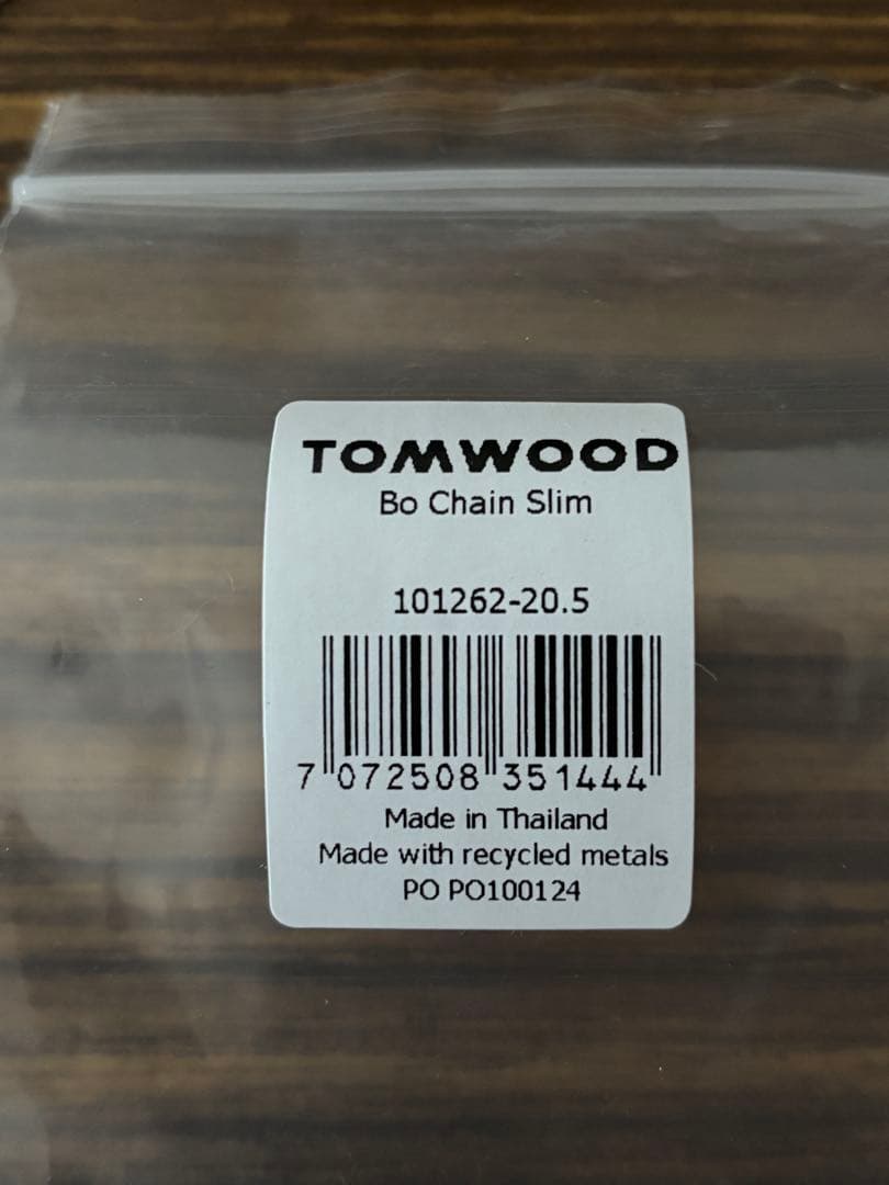 アクセサリー TOMWOOD Bo Chain Slim