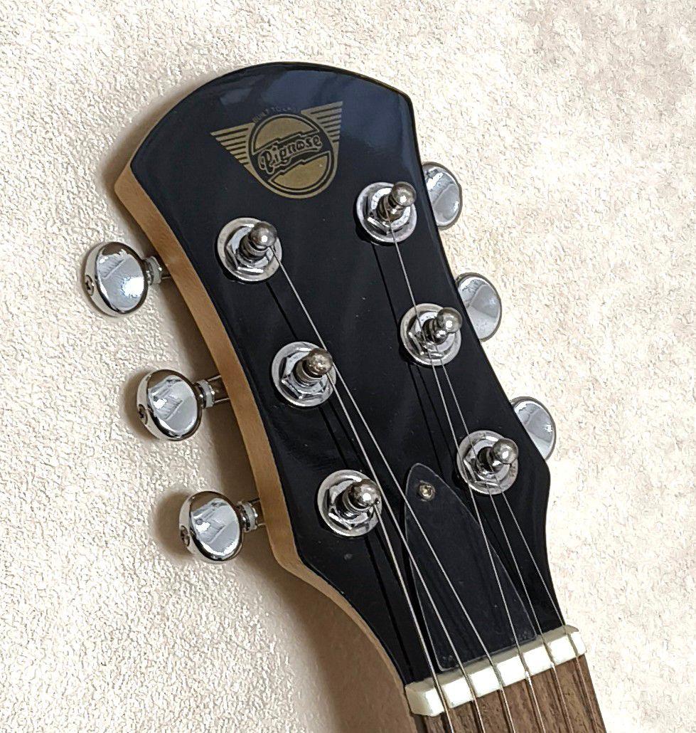 ★美品★PIGNOSE アンプ内蔵ミニギター ブルー ピグノーズ トラベルギター