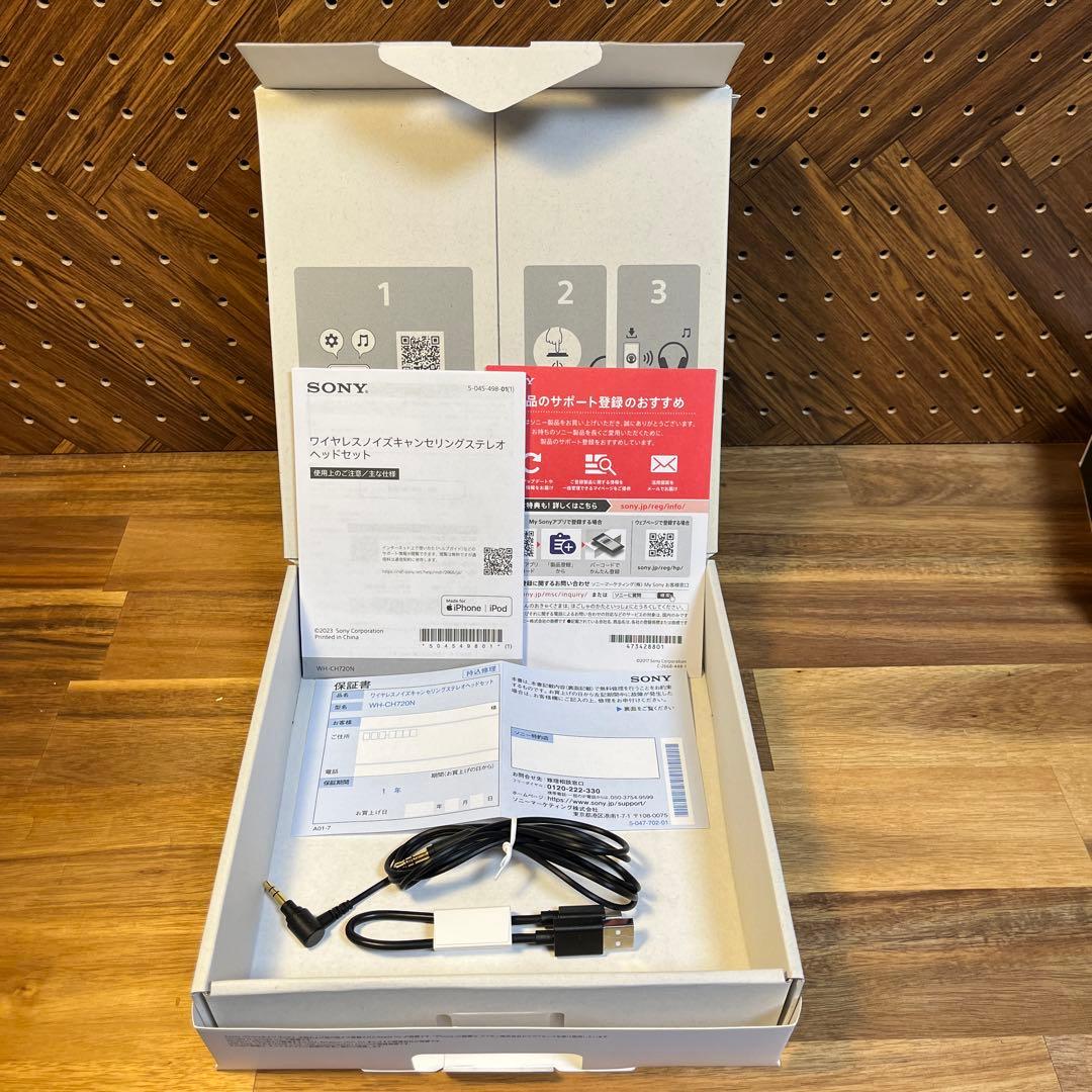 SONY WH-CH720N ワイヤレスヘッドホン ブラック