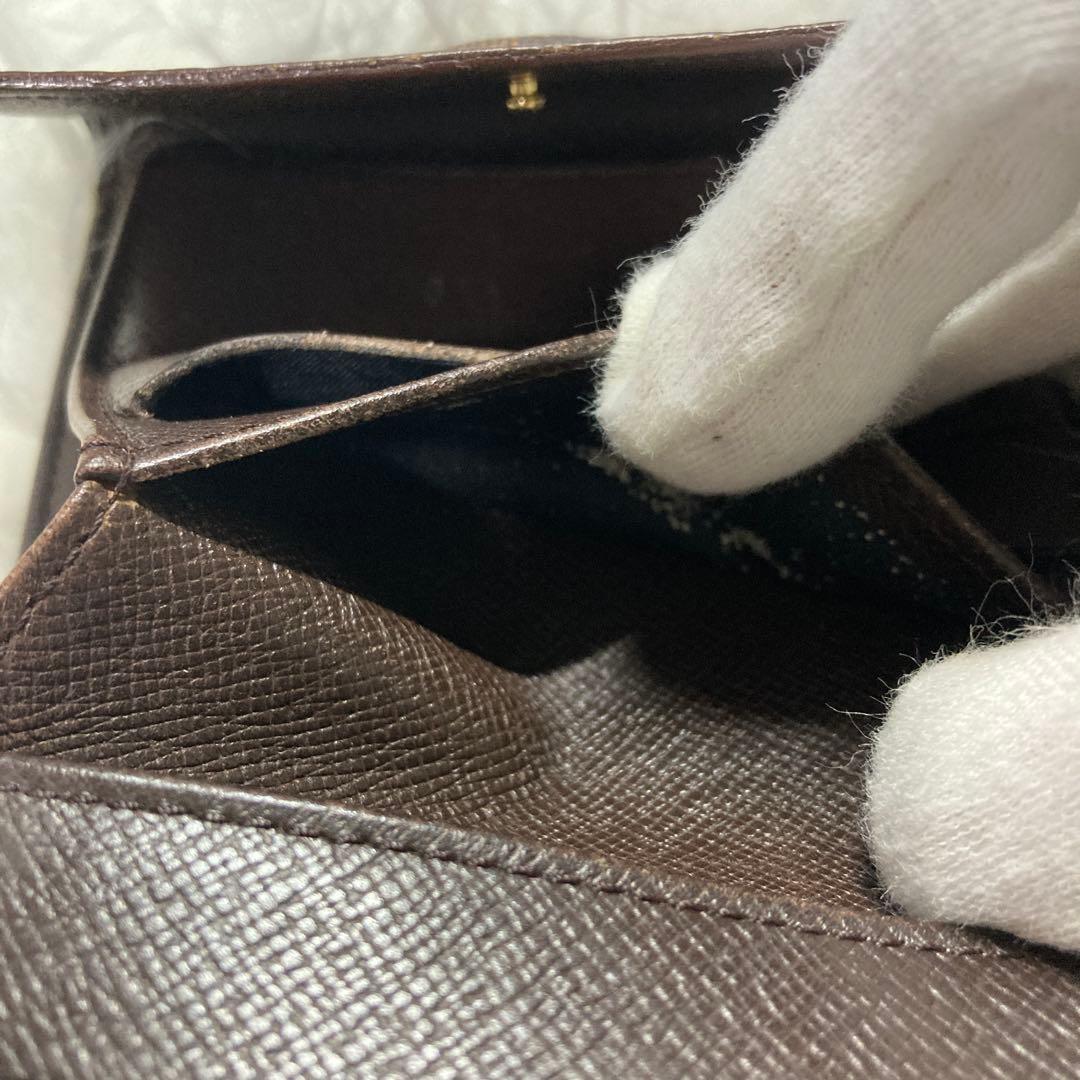 【美品】Louis Vuitton ルイヴィトン ダミエ 二つ折り財布