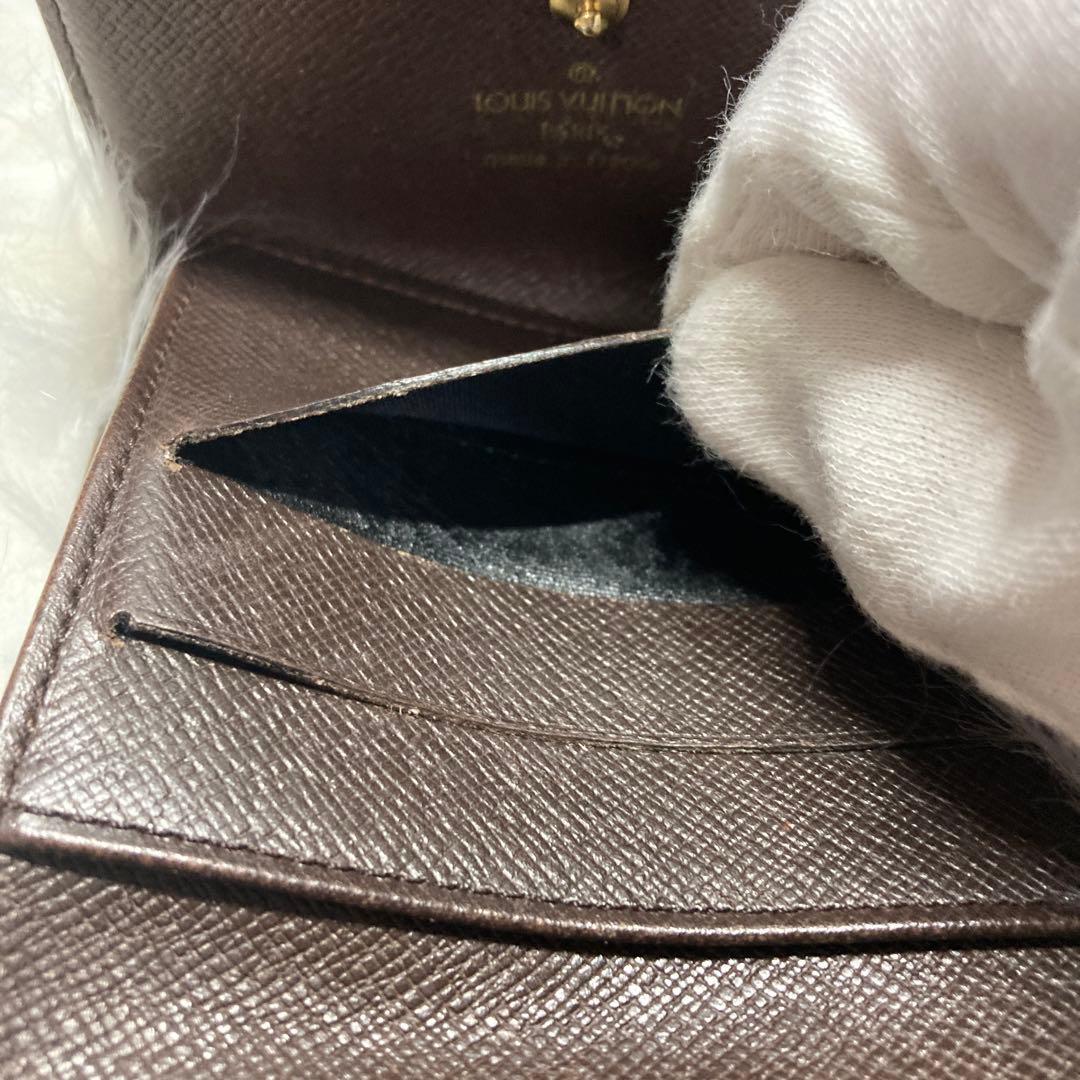 【美品】Louis Vuitton ルイヴィトン ダミエ 二つ折り財布