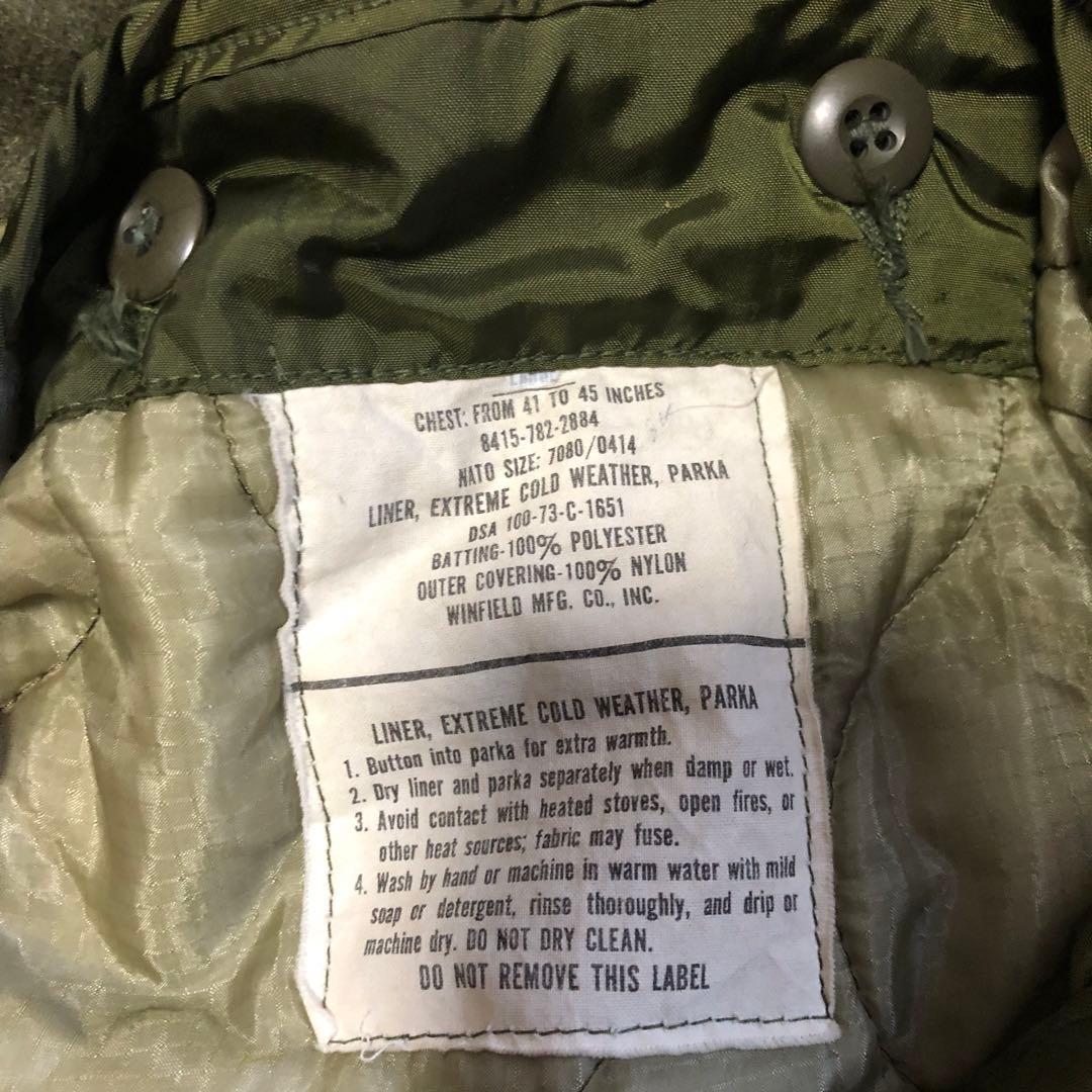 美品 フルセット 70s US ARMY 米軍実物M-65 モッズコート