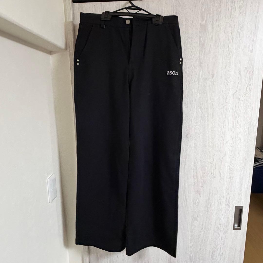 ASON as''on ブラック M デニムパンツ