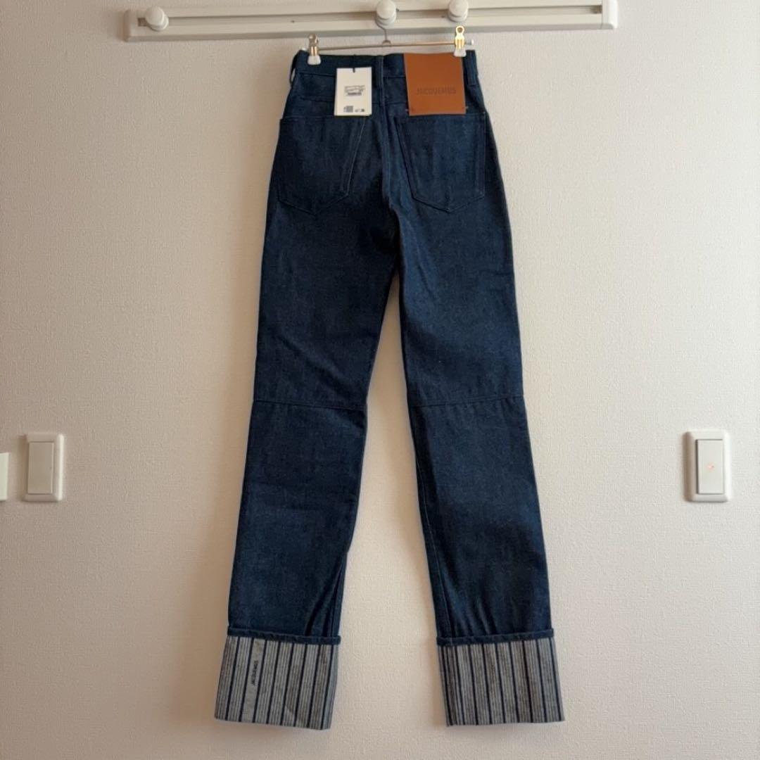 み*様 【新品未使用】JACQUEMUS デニムパンツ　ストライプ　24