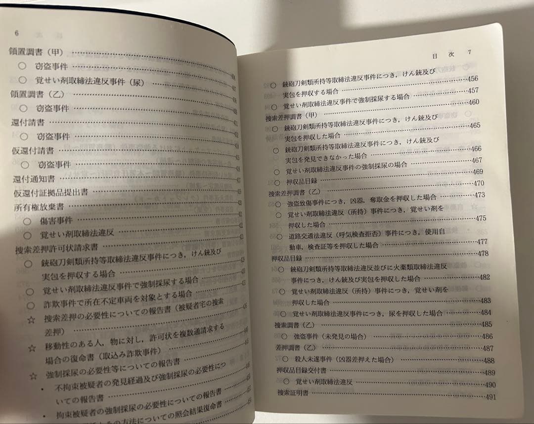 実務捜査書類全集　参考書　1冊