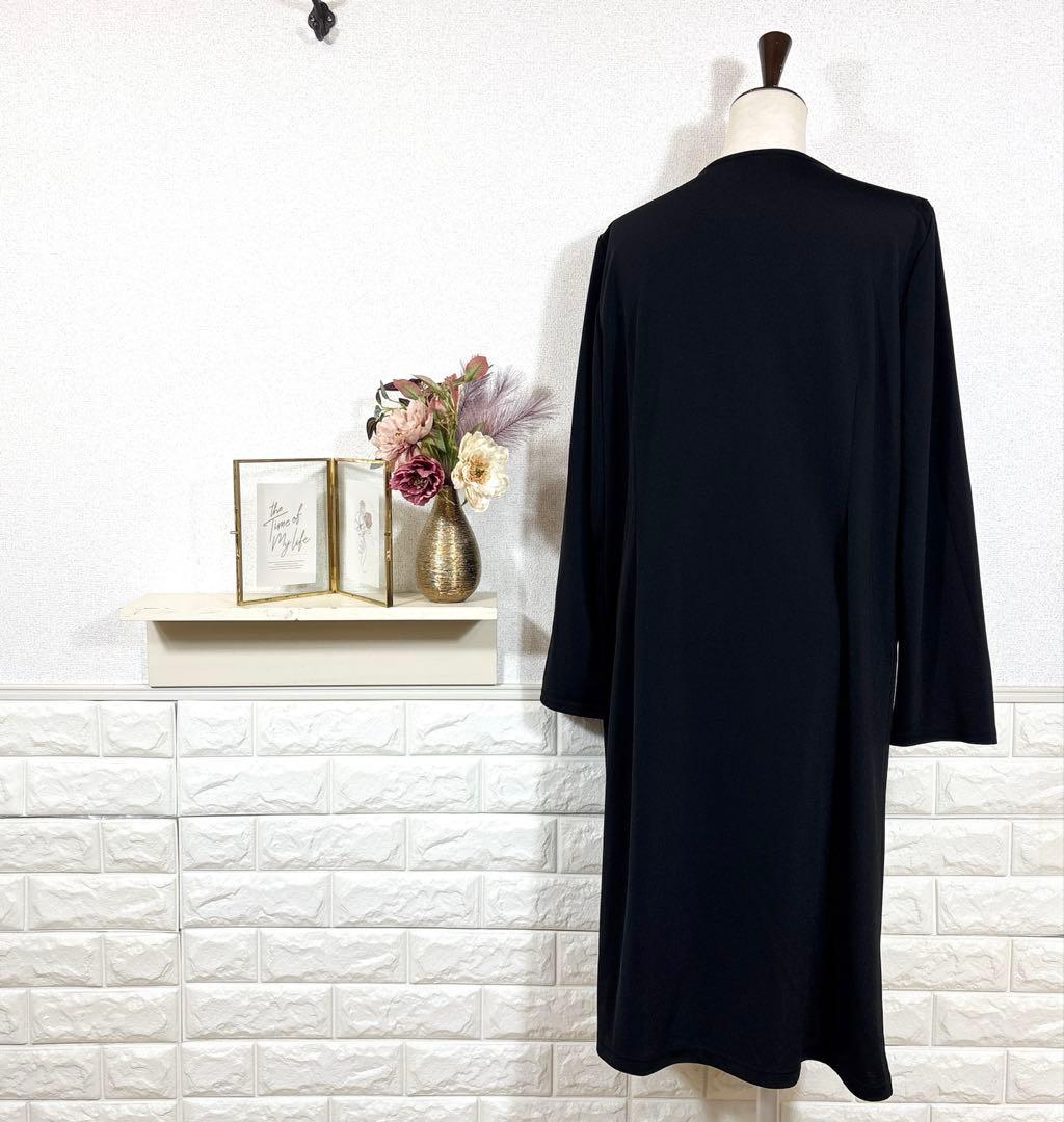 Leilian★　レリアン　ワンピース　大きいサイズ13号　プリーツ　異素材