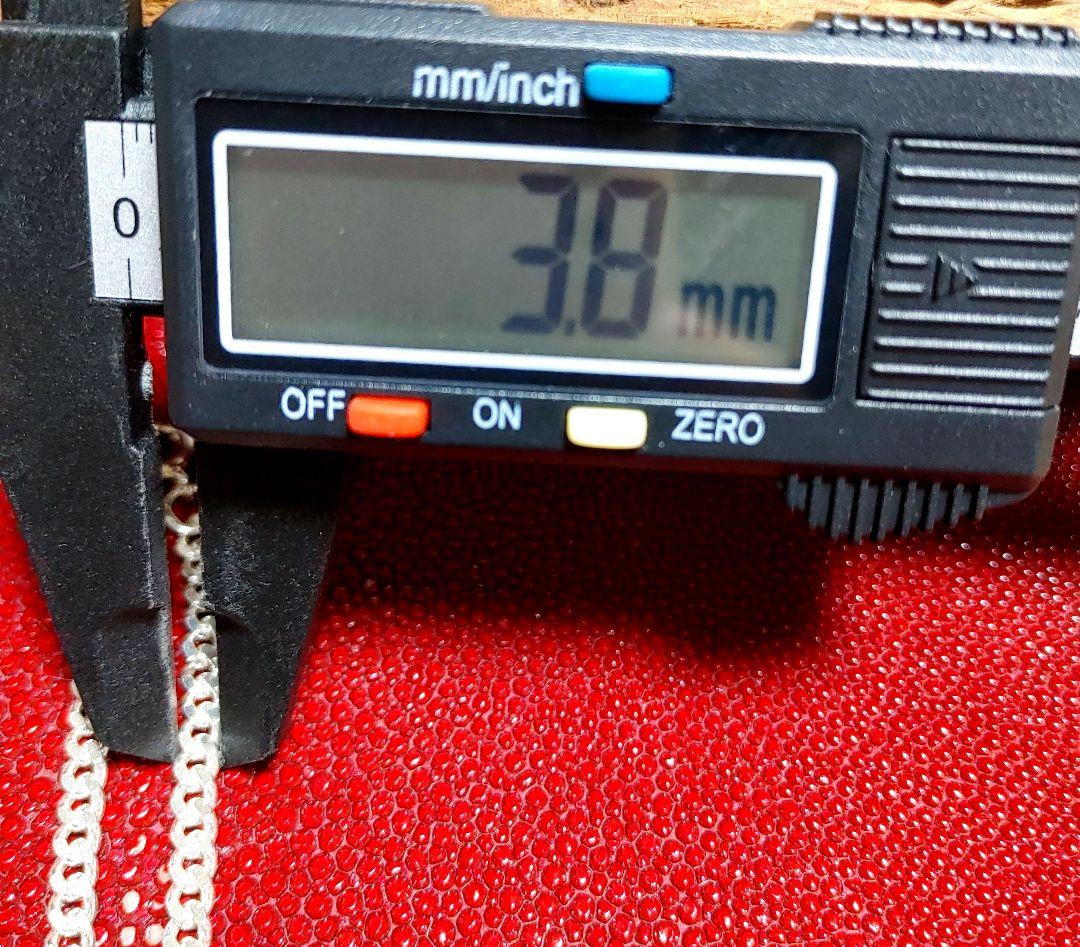 50cm 幅3.8mm　キヘイチェーン　silver925 新品
