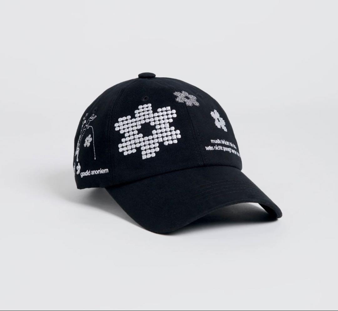 gadid anoniem キャップ PIXEL / BLACK