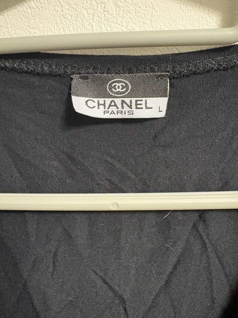 kenken☺︎美品☆CHANEL 黒Tシャツ　半袖　Lサイズ