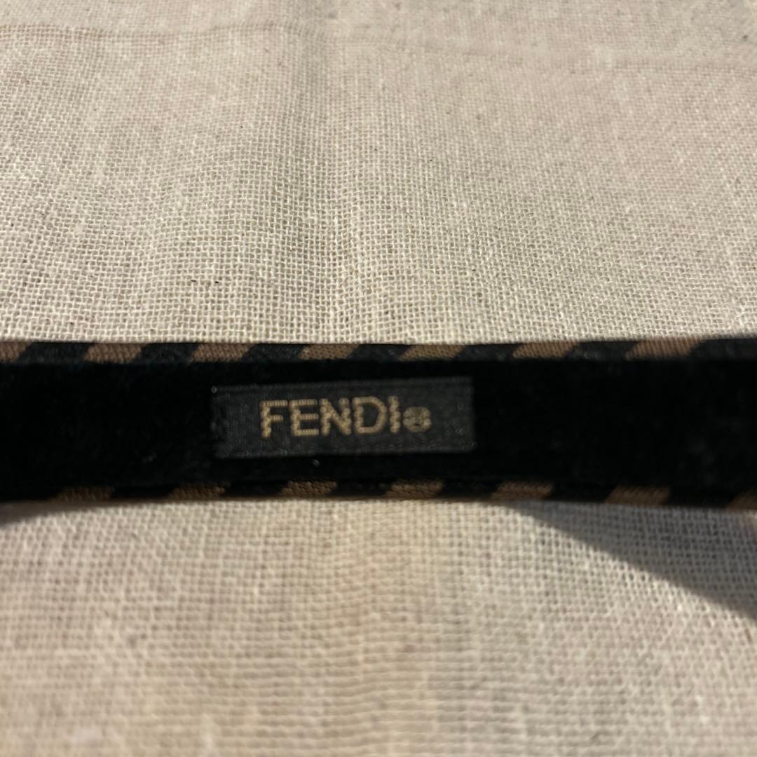 ［美品］FENDI フェンディ ペカン柄 カチューシャ ヘアバンド