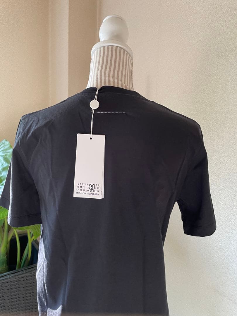 新品未使用✨MM6 Maison MargielaマルジェラロゴブラックTシャツ