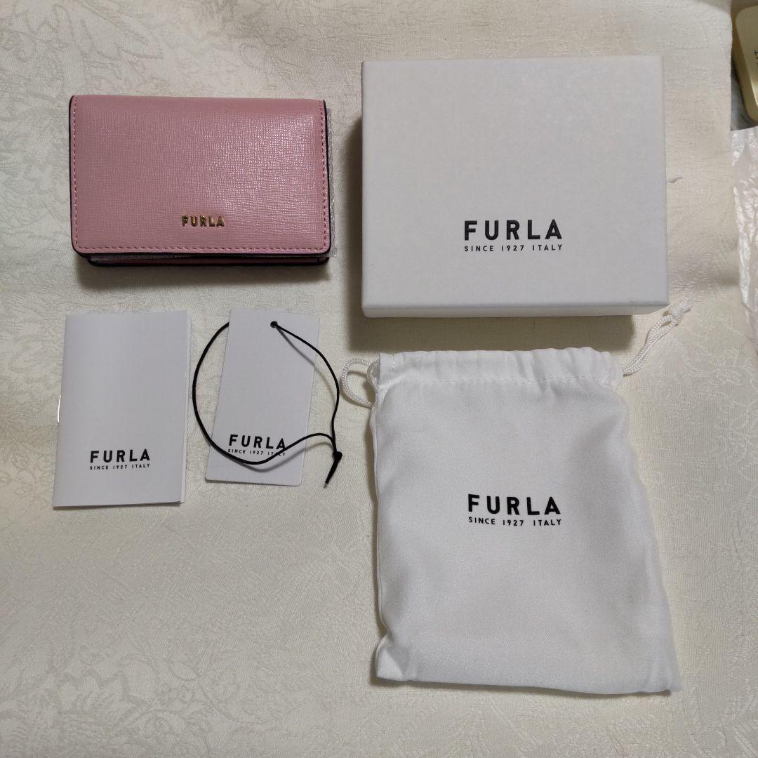 FURLA 名刺入れ ピンク レザー