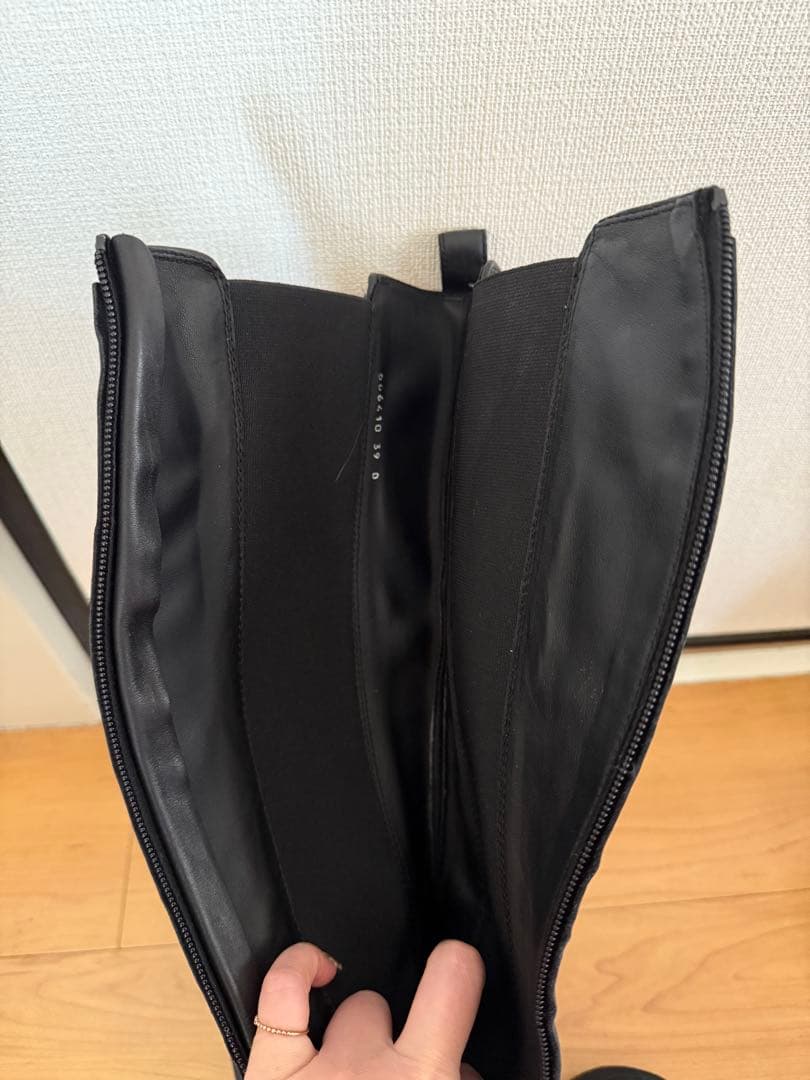 サイドゴアブーツ ブラック 厚底