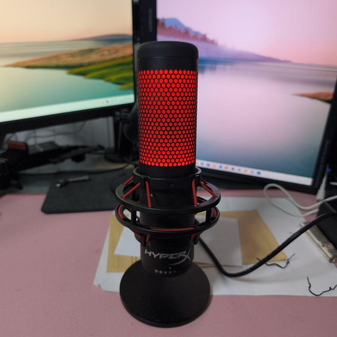 HYPERX QuadCast コンデンサーマイク ゲーマー、ストリーマー向け