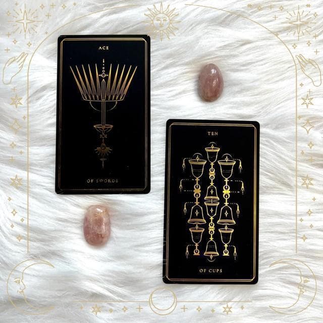 正規品タロットカード✨ソウルカードタロット 黒 ブラック✶海外希少カード