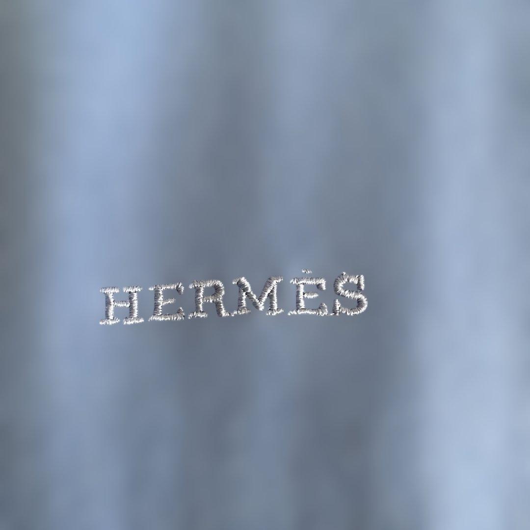 HERMÈS 100%カシミヤ ストール ライトブルー