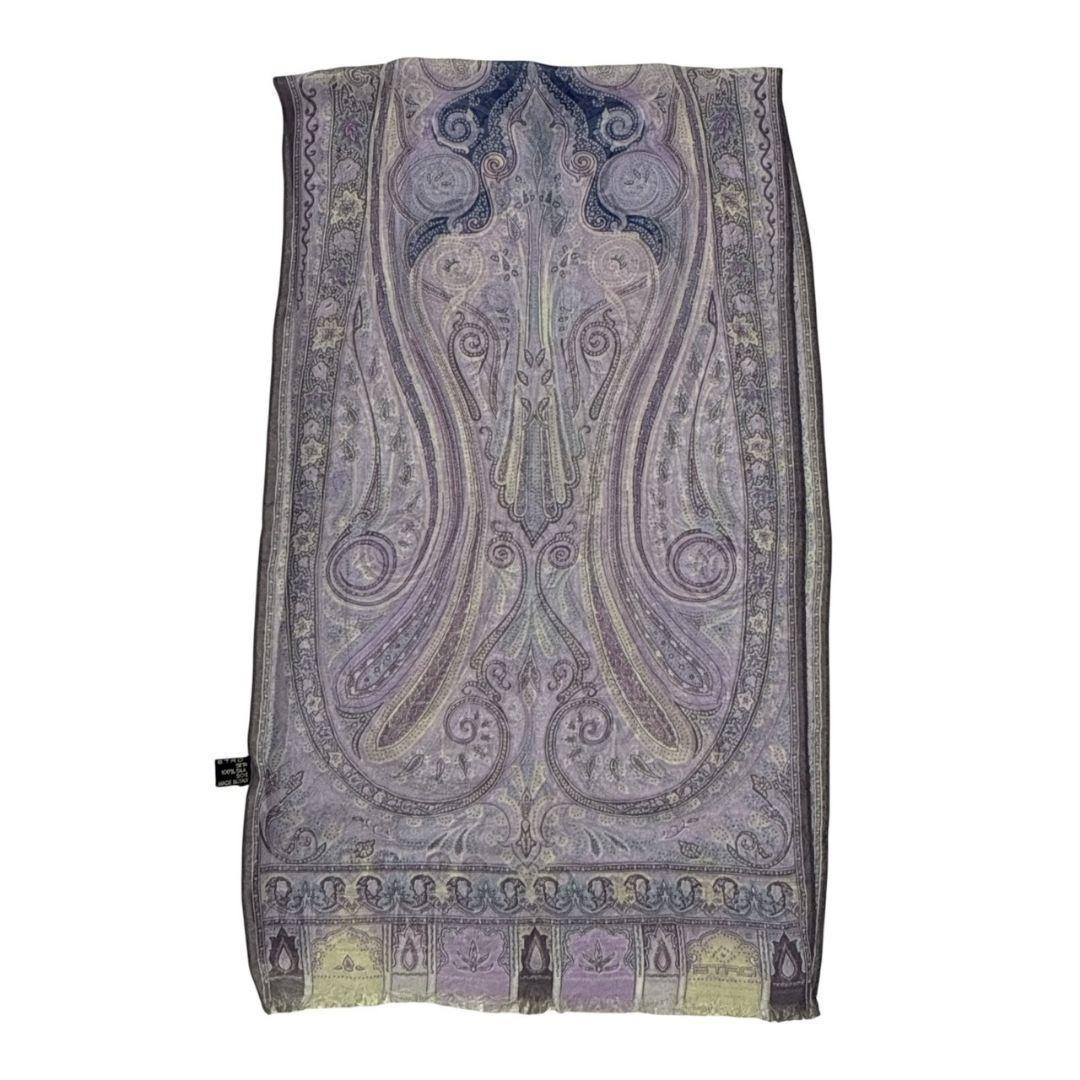 極美品✨ETRO エトロ シルク イタリア製 ストール スカーフ ペイズリー