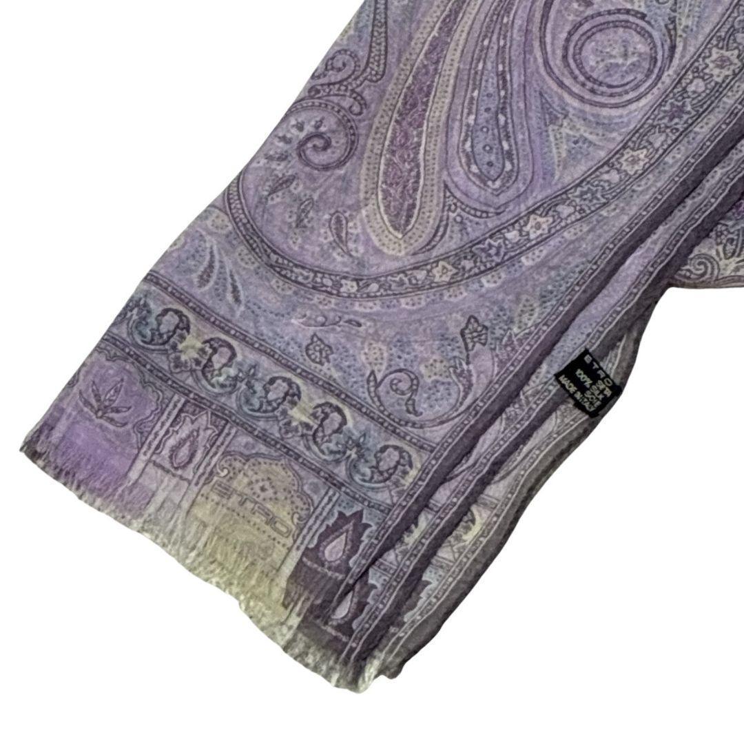 極美品✨ETRO エトロ シルク イタリア製 ストール スカーフ ペイズリー