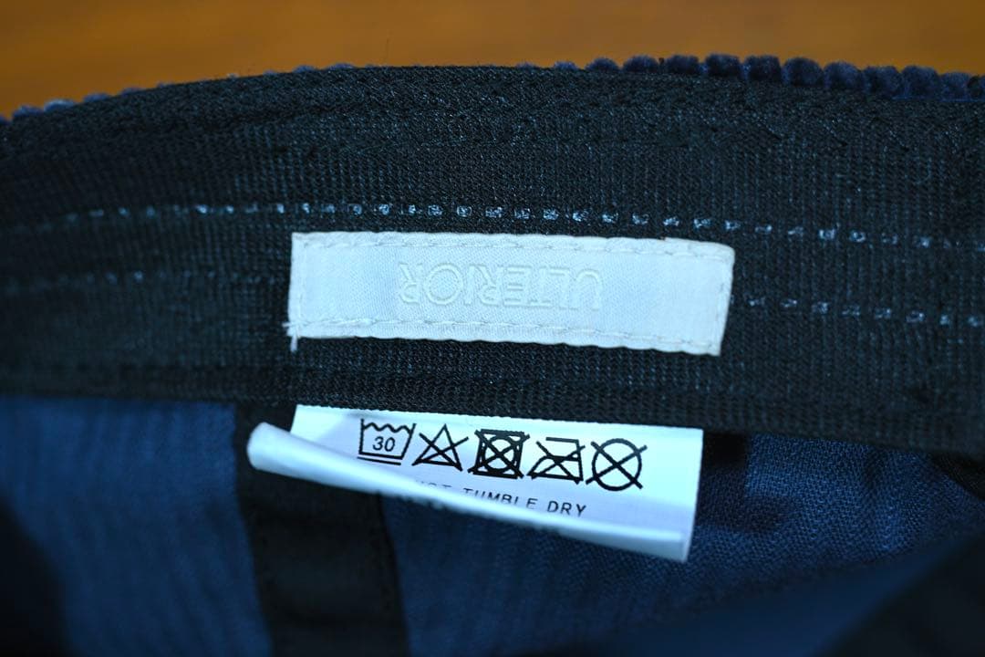 Ulteriorコーディロイ 6パネルキャップ ネイビー