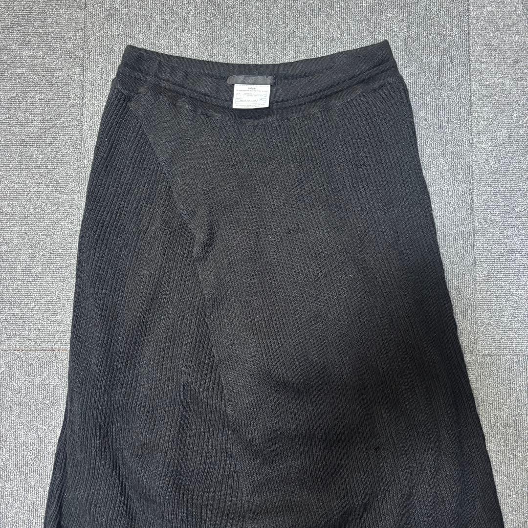 JULIUS 7 12SS \"edge\" ニットレイヤードパンツ