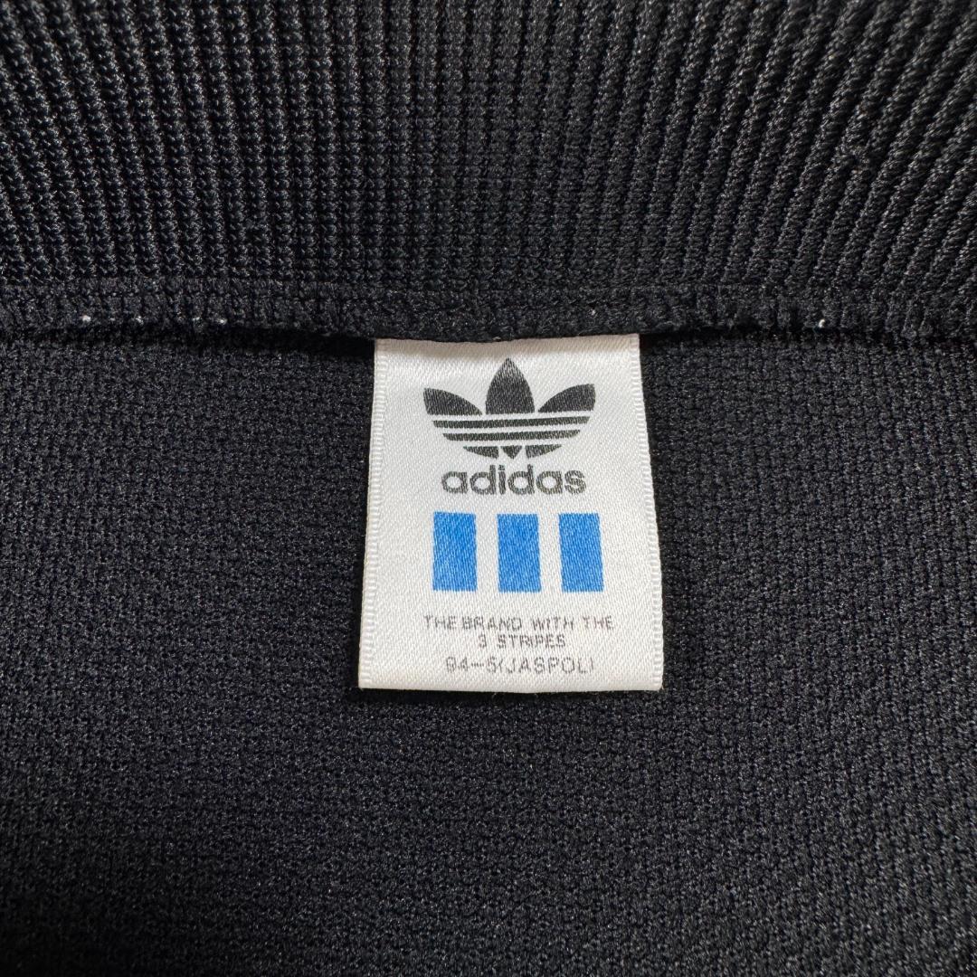 90s adidas アディダス トラックジャケット 黒 デサント製 L