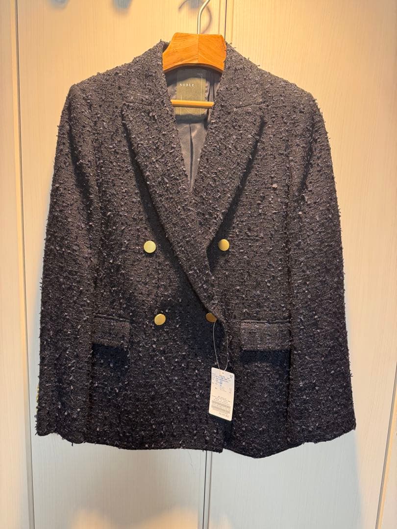 新品・完売☆ NOBLE フラッグツイードピークドラペルジャケット 40