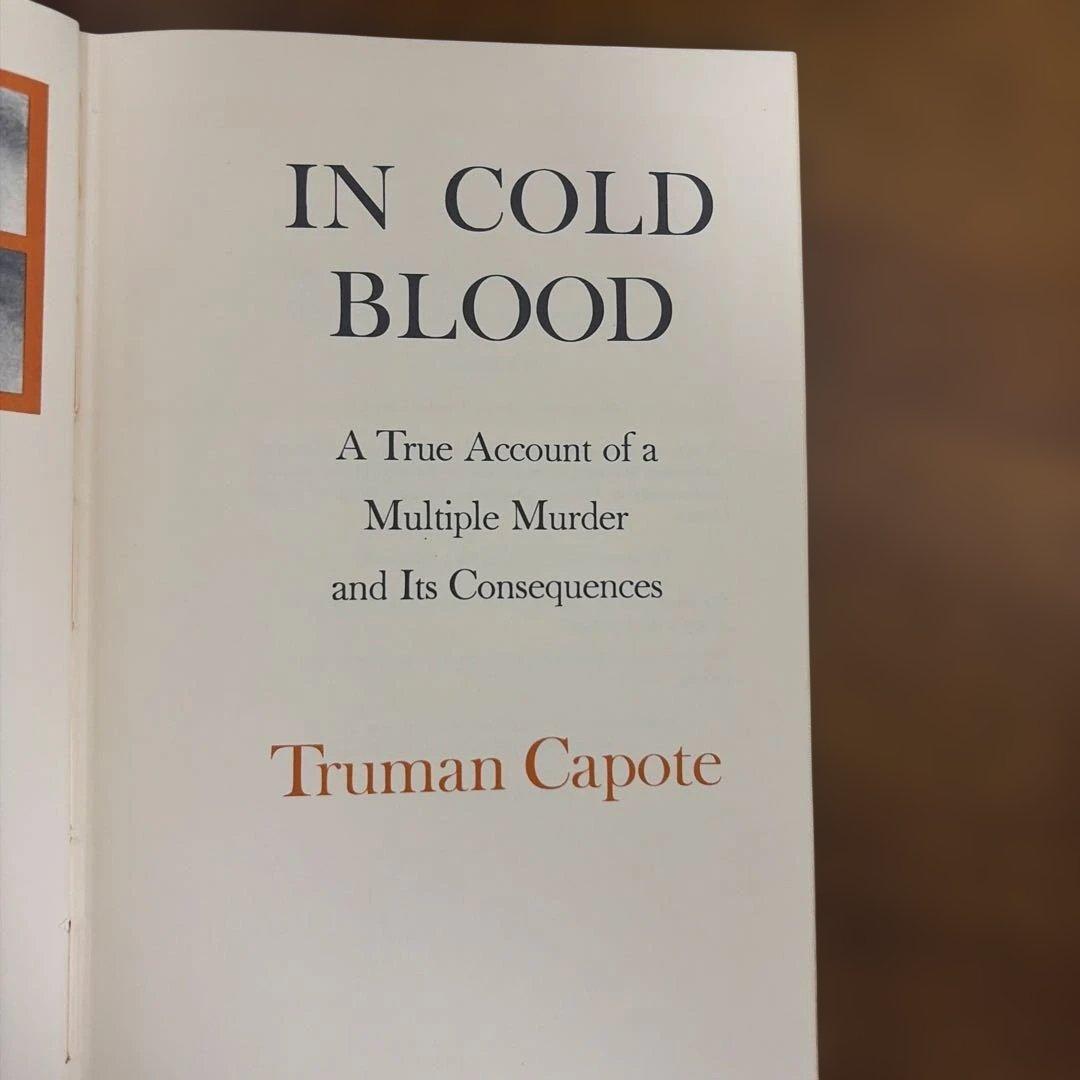 洋書 in cold blood First Edtion Fifth Print